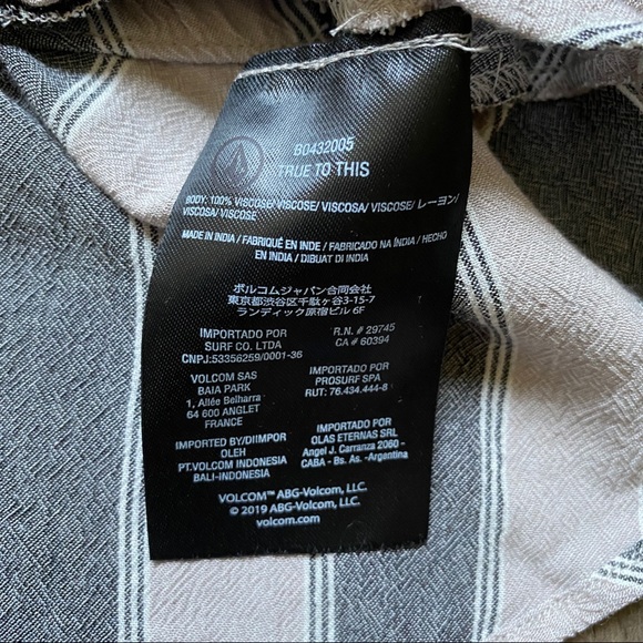 Volcom Gray Striped Coco Cami - Picture 5 of 9